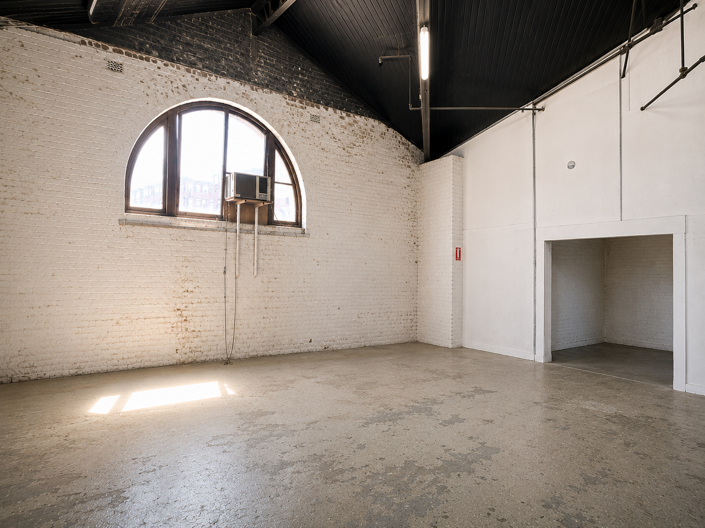 Empty workshop space